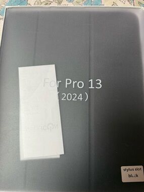 📱 iPad Pro 13” (2024) Smart Flip Case — Black | Apple Pencil Slot